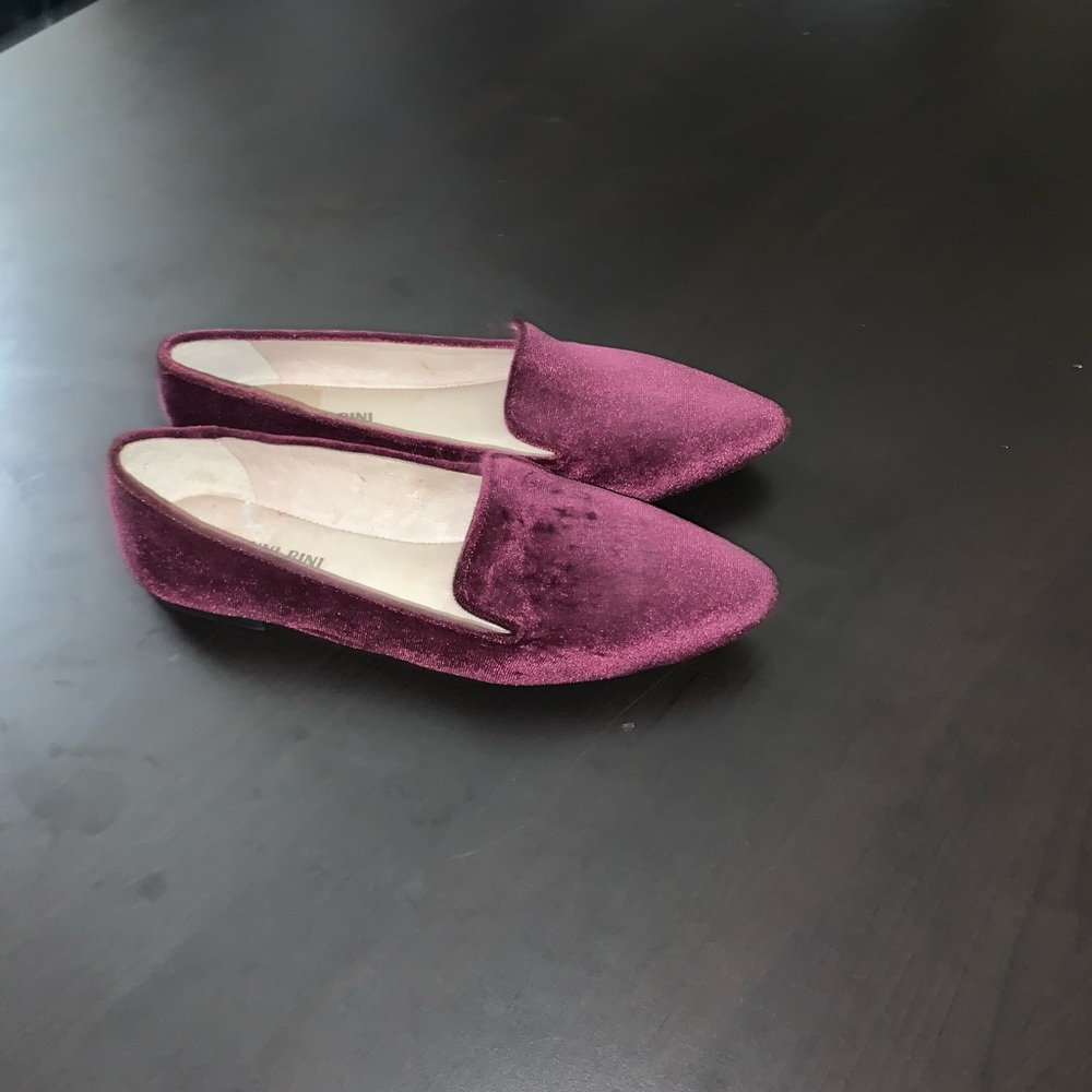 Violet purple sued flats